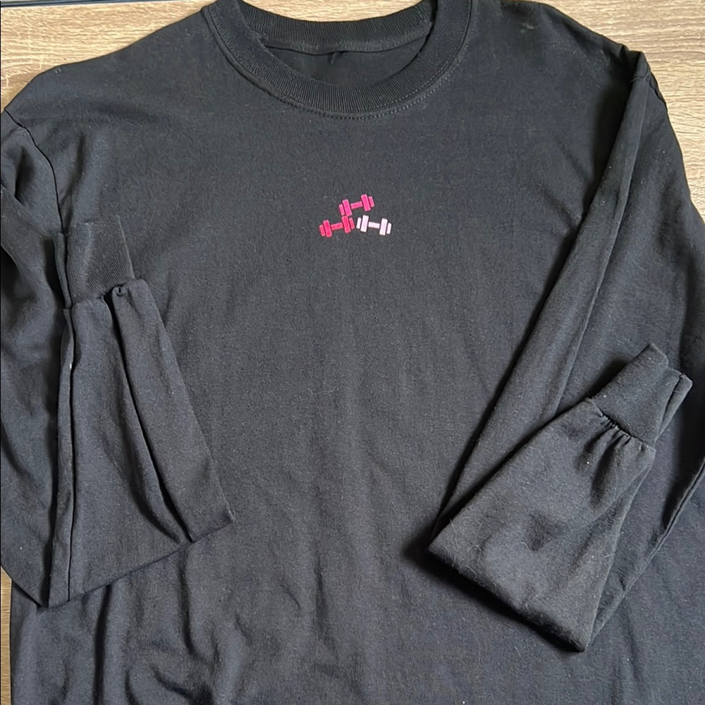 Muscle Hoodies Black Long Sleeve